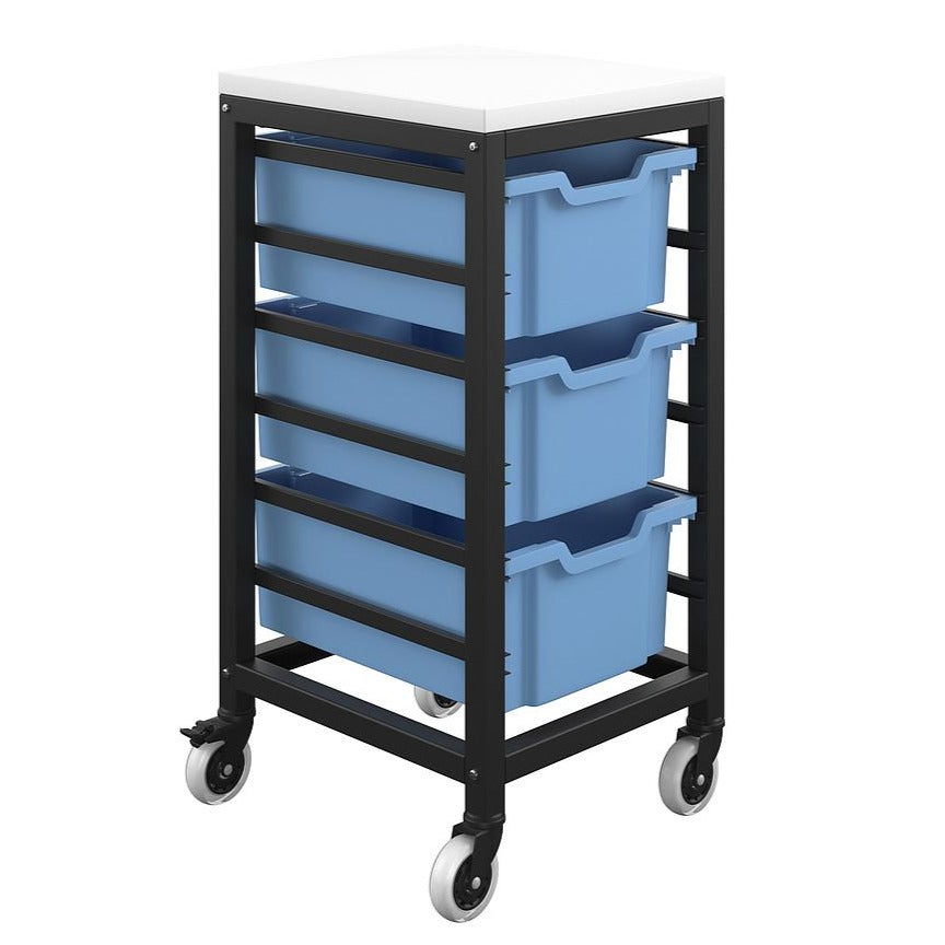 Titan 3 x F2 Tray Mobile Trolley Storage Unit | Educational Equipment ...
