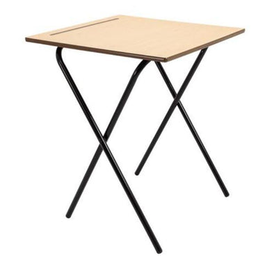 Value 600 x 600 Beech Mdf Edge Folding Exam Desk - Educational Equipment Supplies