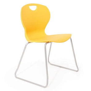 Evo Poly Chair - Size 5 - H430mm - Skid Base Frame - Educational Equipment Supplies