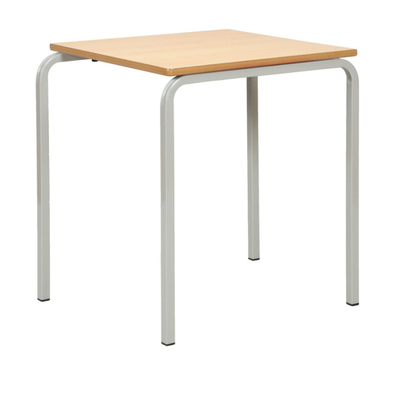Value Stacking Crushed Bent Tables - Square - Bull Nose Edge Stacking School Tables | Crush Bent Square Bull Nose Edge | www.ee-supplies.co.uk