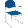 Urban Metal Framed Stacking Arm Chair - Chrome Frame - Educational Equipment Supplies