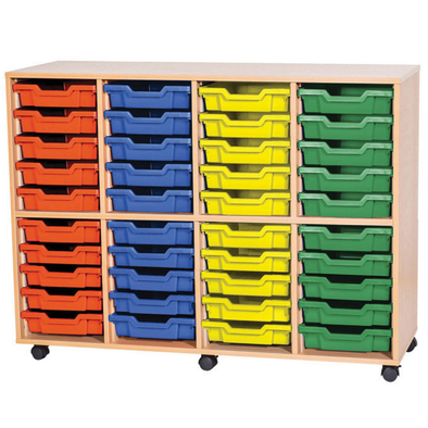 Quad Bay Storage Units - 40 Tray - Educational Equipment Supplies