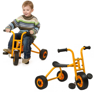 Rabo Small 3 Wheel Pedal Trike - Ages 1-4 Years - Bundle x 2 Trikes - Educational Equipment Supplies
