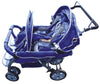 Rabo Baby Bus 4 Seat Stroller - Educational Equipment Supplies