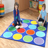 Rainbow™ Circle Placement Carpet - W2000 x D2000mm - Educational Equipment Supplies