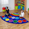 Rainbow™ Corner Placement Carpet - W2000 x D2000mm - Educational Equipment Supplies