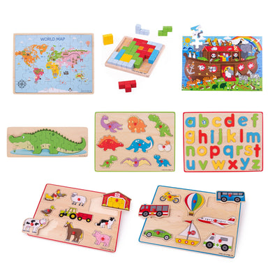 Wooden Puzzle Pack 3 Years + Rainbow In The Sun Wooden Puzzle | Wooden Puzzles | www.ee-supplies.co.uk