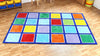Rainbow™ Rectangle Placement Carpet - W3000 x D2000mm - Educational Equipment Supplies