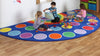 Rainbow™ Semi-Circle Placement Carpet - W4000 x D2000mm Rainbow™ Semi-Circle Placement Carpet | Rainbow Carpets & Rugs | www.ee-supplies.co.uk