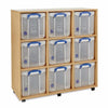 Really Useful Box Tray Storage Unit - 9 x 35L - Educational Equipment Supplies