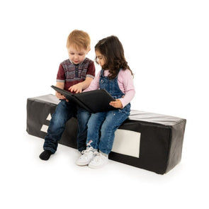 Rectangular Long Black & White Soft Play Bench Rectangular Long Black & White Bench Soft Play | Soft play | www.ee-supplies.co.uk