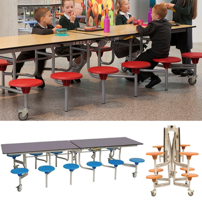 Mobile Folding Dining Table Rectangular 12 Seats - W3080 x D1500 x H685mm Rectangular Mobile Folding Dining Table 12 Seats -  3080 x 1500 x 685mm| Dining | www.ee-supplies.co.uk