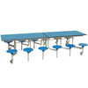 Rectangular Mobile Folding Table With 12 Seats -  3080 x 1500 x 685mm - Educational Equipment Supplies