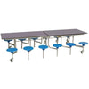 Rectangular Mobile Folding Table With 12 Seats -  3080 x 1500 x 685mm - Educational Equipment Supplies