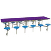 Rectangular Mobile Folding Table With 12 Seats -  3080 x 1500 x 685mm - Educational Equipment Supplies