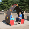 Composite Plastic Play Hut With Bench Seats - Educational Equipment Supplies