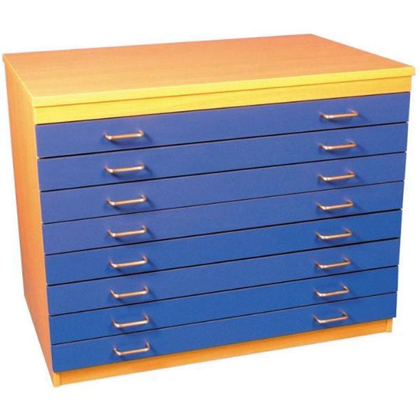 8 Coloured Drawer A1 Paper Store - Educational Equipment Supplies