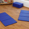 Nursery Folding Sleep & Rest- Snooze Mat x 10 - Blue - Educational Equipment Supplies