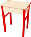 Retromod Traditional Single Wooden School Desk - 640mm - Educational Equipment Supplies