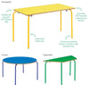 Standard Round Nursery Table -  With Matching Top & Colour Frames - Educational Equipment Supplies