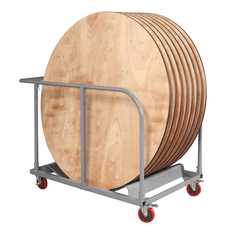 Round Wooden Folding Trestle Table - Dia1220mm 4ft Bundle - 7 Tables ...
