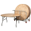 Round Wooden Folding Trestle Table - Dia1220mm 4ft Bundle - 7 Tables & Trolley Round Wooden Folding Trestle Table - Dia1220mm 4ft Bundle - 7 Tables & Trolley | www.ee-supplies.co.uk