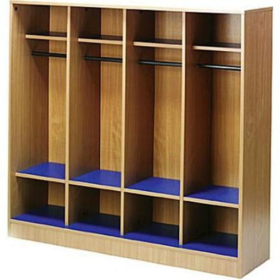 4 Bay Primary Cloakroom Unit - Educational Equipment Supplies