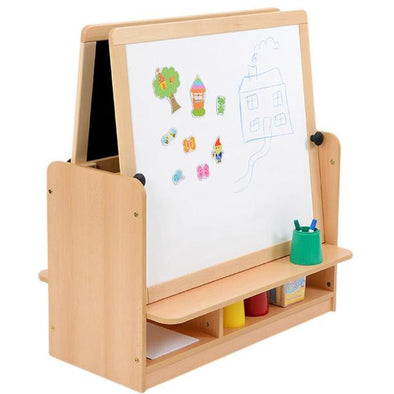 Rs Double Easel Unit White Board / Black Board - Educational Equipment Supplies