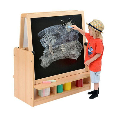 Rs Double Easel Unit Black Board / White Board - Educational Equipment Supplies