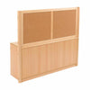 Rs Static Tray Storage Unit - 24 Shallow Trays + Cork Backboard - Educational Equipment Supplies