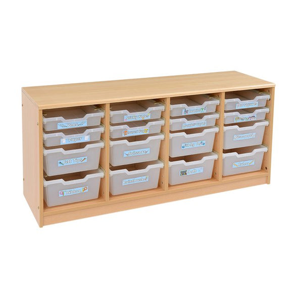 Rs Static Tray Storage Unit - 8 Deep + 8 Shallow Trays RS Static tray Storage units | 8 Deep + 8 Shallow Trays | www.ee-supplies.co.uk