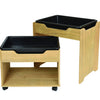 Leave Me Outdoors Wooden Sand & Water Unit With Trays - Educational Equipment Supplies
