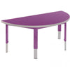 Start Right Semi Circular - Height Adjustable Tables - With Matching Colour Top & Frames - Educational Equipment Supplies