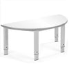 Start Right Semi Circular - Height Adjustable Tables - With Speckled Grey Frames - Educational Equipment Supplies