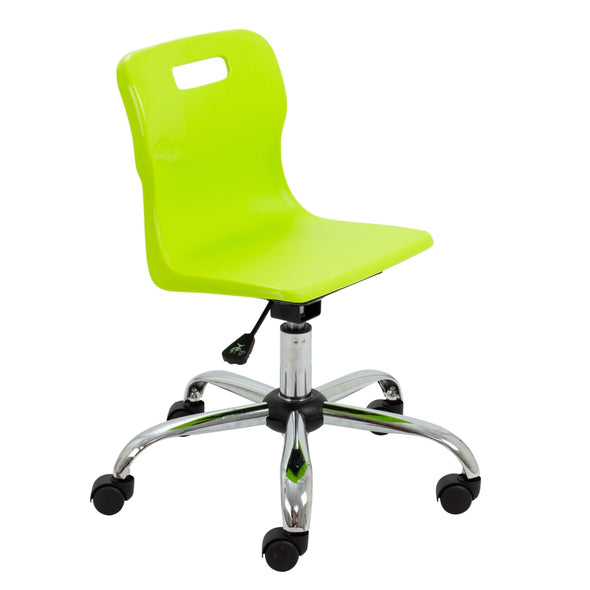 Titan Senior Swivel Chair 465-560mm - Sizes 5 -Ages 11 Years + - Educational Equipment Supplies