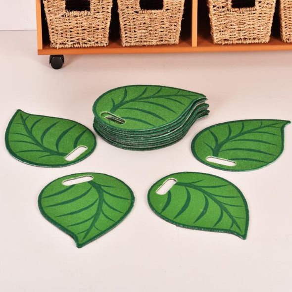 Set of 16 Leaf Sit Pads - Educational Equipment Supplies