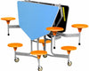 Sico Graduate Mobile Folding Octagonal Table Seating Unit - 8 Stools Sico Graduate Mobile Folding Octagonal Table Seating Unit - 8 Stools | ee-supp;ies.co.uk