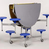 Sico Graduate Mobile Folding Round Table Seating Unit - 8 Stools Sico Rectangular Mobile School Folding Dining Table - 16 Seats| ee-supp;ies.co.uk