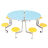 Sico Graduate Mobile Folding Round Table Seating Unit - 8 Stools Sico Rectangular Mobile School Folding Dining Table - 16 Seats| ee-supp;ies.co.uk