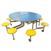 Sico Graduate Mobile Folding Round Table Seating Unit - 8 Stools Sico Rectangular Mobile School Folding Dining Table - 16 Seats| ee-supp;ies.co.uk