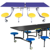 Value Sico 8 Seat Rectangular Mobile School Folding Dining Table Sico Rectangular Mobile School Folding Dining Table - 8 Seats | ee-supp;ies.co.uk