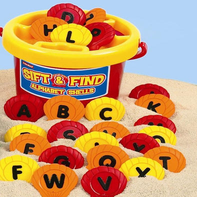 Sift and Find Alphabet Shells - Educational Equipment Supplies
