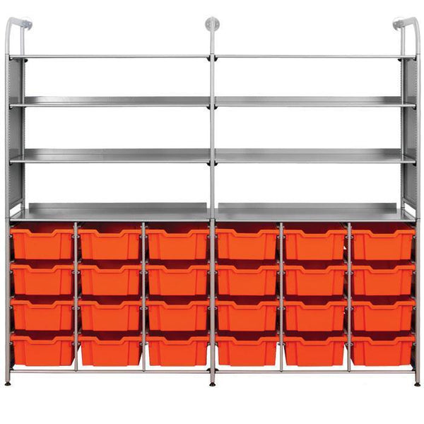 Callero® Gratnells Resources Combo Unit With 24 Deep Trays