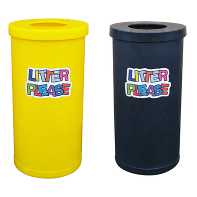 Popular Litter Bins - With Litter Please Logo Popular Litter Bins  | Great Outdoors | www.ee-supplies.co.uk