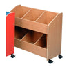 Single Sided Mobile Classroom Organiser - Beech - Educational Equipment Supplies