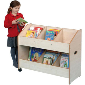 Single Sided Mobile Classroom Organiser - Maple - Educational Equipment Supplies