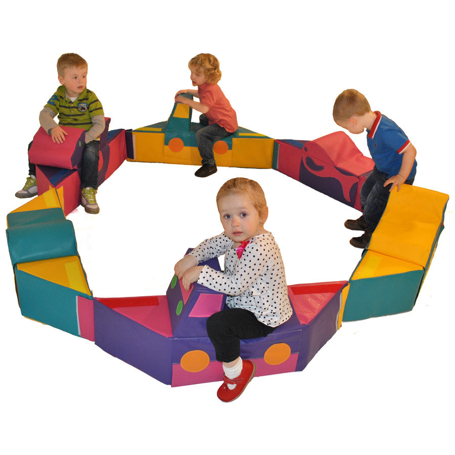Soft Play Modular Merry-Go Round (6 rides) | Educational Equipment Supplies