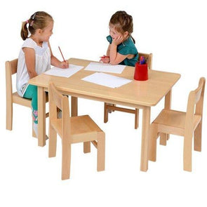 Solid Beech Nursery Table - W960 x D690mm - Educational Equipment Supplies
