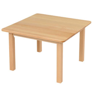 Solid Beech Nursery Table - Square W690 x D690mm - Educational Equipment Supplies