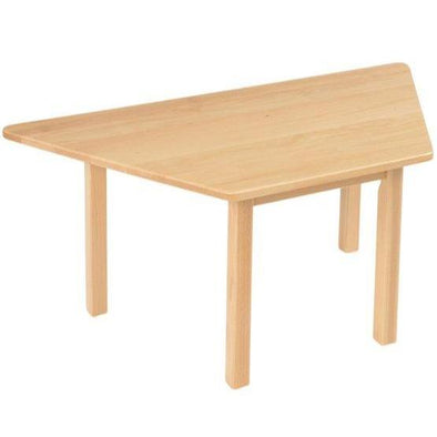 Solid Beech Nursery Table - Trapezoidal W1200 x D690mm - Educational Equipment Supplies